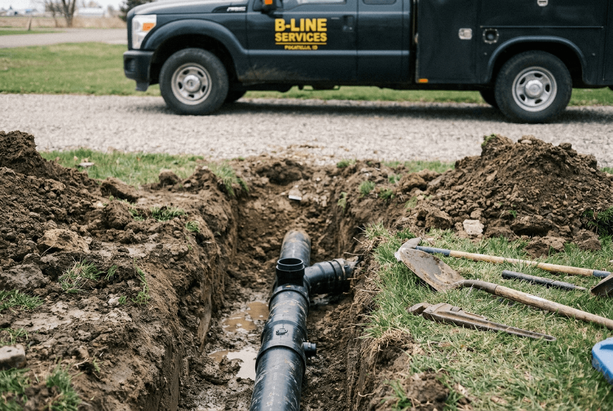 B-Line Services drain and sewer line work in Pocatello, Idaho